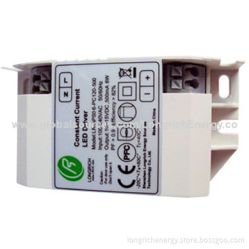 500mA Constant Current LED Driver, 6W, External LED Power Supply